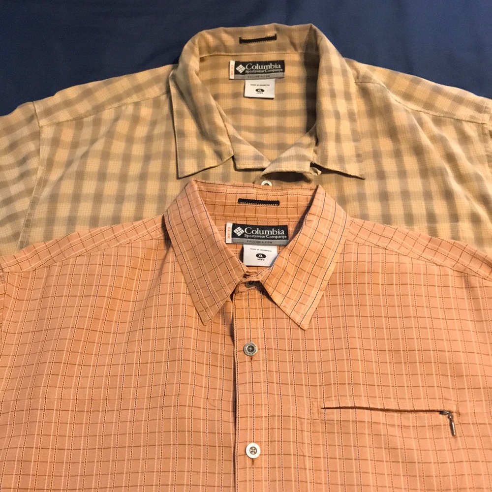 Columbia s/s performance shirts sz xl